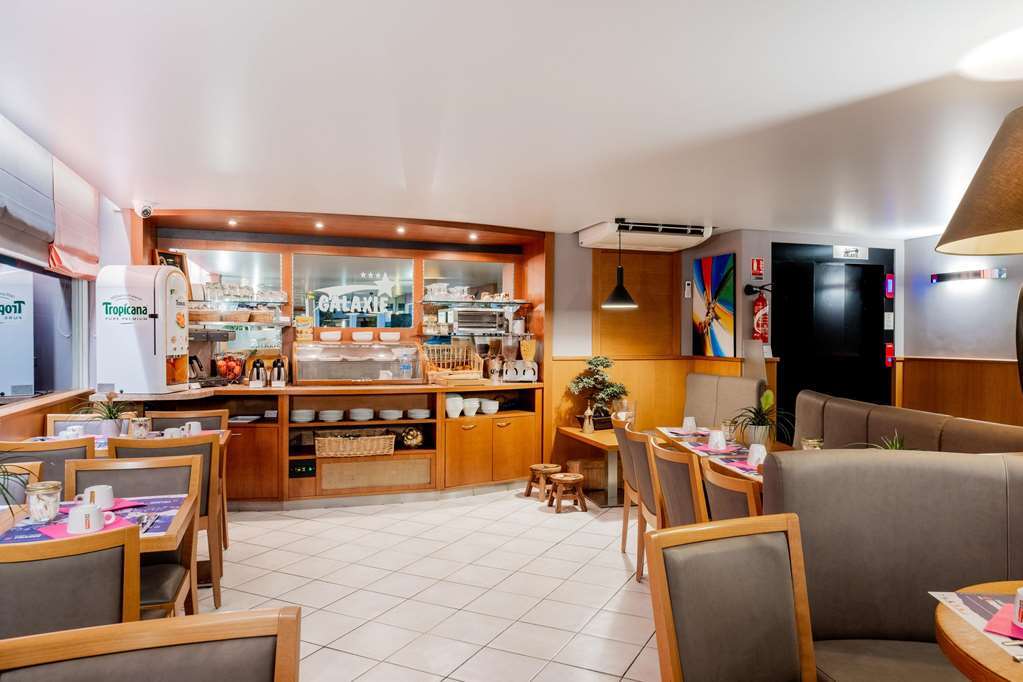 The Originals City, Hotel Galaxie, Nice Aeroport Saint-Laurent-du-Var Restaurang bild